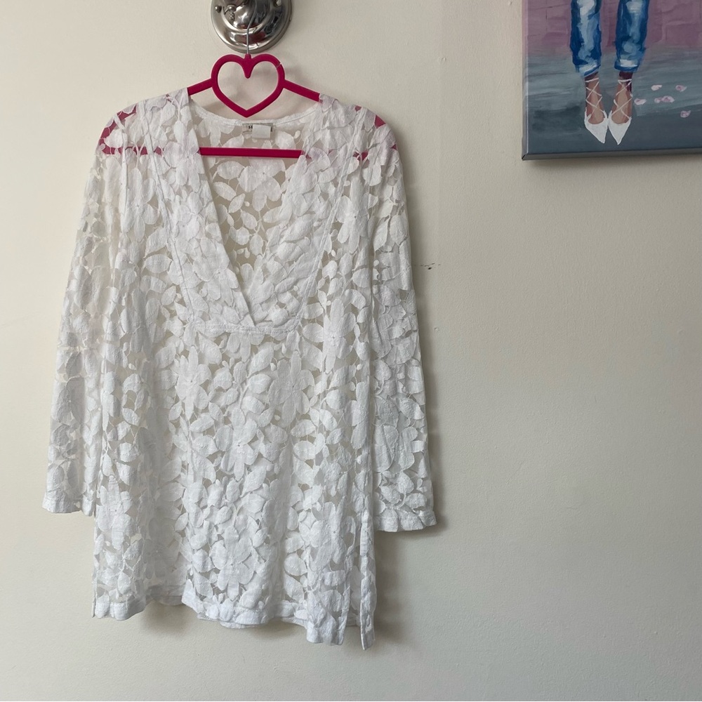 Serene floral coverup top